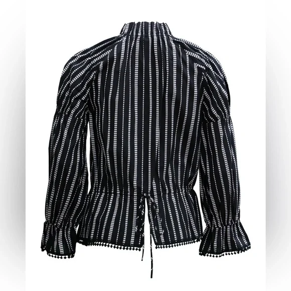 DEREK LAM Calypso Shirt Cotton Blend Blouse - Picture 2 of 10